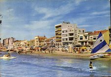 CPM Au Soleil du Languedoc Palavas les Flots Herault la Plage rive Gauche 