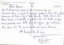 CPM En Parcourant la Cote Mediterraneenne la Tamarissiere Herault