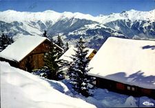 CPA Neige et soleil les Mazots sous la neige 