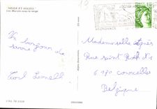 CPA Neige et soleil les Mazots sous la neige 