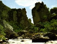 CPA En Parcourant les Gorges du Tarn 