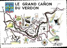 CPA Circuit Touristique du Grand Canon du Verdon 