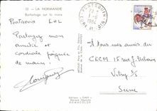 CPM La Normandie Barbotage sur la mare 