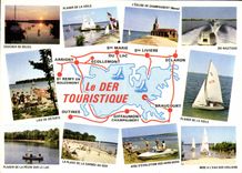 CPM Le Der Touristique Eivc coucher de soleil ski nautique plaisir de la voile lieu de detente mise 