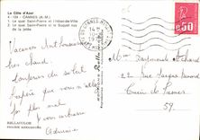CPM La Cote d'Azur Cannes A M le quai Saint Pierre et l'hotel de ville le quai Saint Pierre et le Su