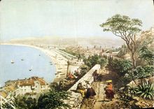 CPA Comte de Nice en 1860 Nice vue generale prise du chateau 