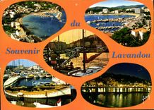 CPA Couleurs et Lumiere de France la Cote d'Azur miracle de la nature le Lavandou Var vues d'ensembl