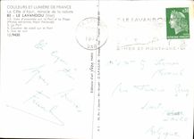 CPA Couleurs et Lumiere de France la Cote d'Azur miracle de la nature le Lavandou Var vues d'ensembl