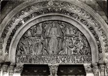 CPM Cathedrale d'Autun S et L Tympan XII siecle 