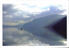 CPM Sauvons nos paysages L'aube sur le lac du Bourget en Savoie 
