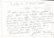 CPM Tant qu'on peut apres la pluie se reposer sous un pommier la vie vaut la peine d'ete vecue 