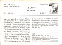 CPM La Classe de danse Paris musee du Louvre Jeu de Paume 