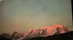 CPM Col des Aravis Coucher de soleil sur le Mont Blanc 