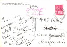 CPM Col des Aravis Coucher de soleil sur le Mont Blanc 