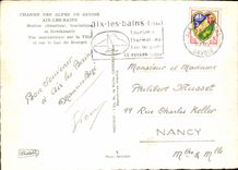 CPM Charme des Alpes de Savoie Aix les Bains Station climatique touristique et bienfaisante vue pano