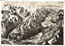 CPM Ober Engadin und Bernina aus der Vogelschau 