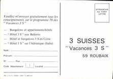 CPM Bord de mer 3 Suisses Roubaix