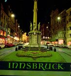 CPM Alpenstadt Innsbruck Tirol Maria Theresien Strabe mit Annasaule 
