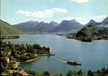 CPM Annecy lac pur la baie de Talloires et Duingt 