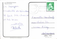 CPM Benidorm Espana Playa de Levante 