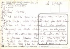CPM Cote d'Azur French Riviera Cannes Alpes Maritimes le Monastere des Iles de Lerins St Honorat 