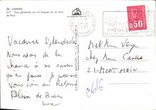 CPM Cannes vue generale sur le Suquet et un coin du Port