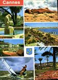 CPM Couleurs et lumiere de France La Cote d'Azur Cannes Alpes Maritimes les Jardins du Casino Le vie
