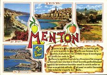 CPM Cote d'Azur Souvenir de Menton A M 