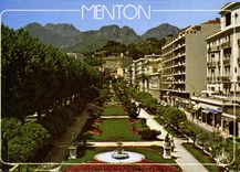 CPM La Cote d'Azur Menton la perle de Frances le jatdin Boives 