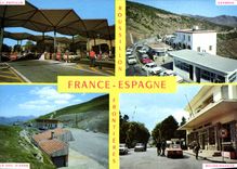 CPM Frontieres Franco Espagnole en Roussillon le Perthus Cerbere le Col d'Ares Bourg Madame 