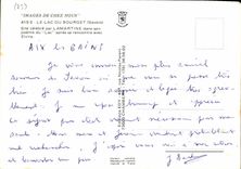 CPM Images de Chez Nous Le Lac du Bourget Savoie Site celebre par Lamartine dans son poeme du Lac ap