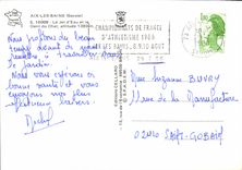 CPM Aix les Bains Savoie Le Jet d'Eau et la Dent du Chat 