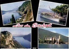 CPM Lac du Bourget Bords du Lac du Bourget Depart pour Hautecombe la Chambotte Abbaye d'Hautecombe 