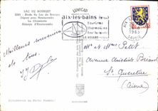 CPM Lac du Bourget Bords du Lac du Bourget Depart pour Hautecombe la Chambotte Abbaye d'Hautecombe 