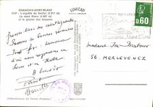 CPM Chamonix Mont Blanc l'aiguille du Gouter le Mont Blanc et le glacier des Bossons 