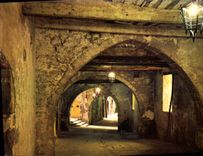 CPM Villefranche sur Mer la rue obscure XIII siecle 