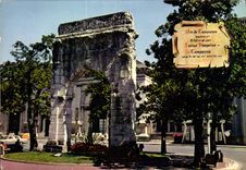 CPM Aix les Bains Savoie Arc de Campanus 