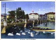 CPM Geneve Pont du Mont Blanc 