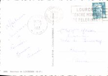 CPM Souvenir de Lourdes H P 