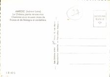 CPM Amboise Indre et Loire le Chateau partie renaissance Cheminee avec ecusson mixte de France et de