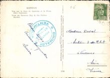 CPM Menton Vue sur la Baie de Garavan et la Frontiere Italienne 