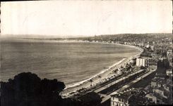 CPM Nice Baie des Anges vue generale 