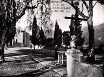 CPM Menton A M N D de l'Annonciade La Chapelle la terrasse les montagnes 