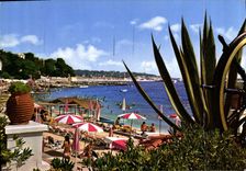 CPM Juan les Pins Vue sur le Port de Plaisance prise de la terrasse du Casino Municipal Dans le fond