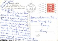 CPM La Cote d'Azur La Corniche d'Or La route du bord de mer entre Theoule et le Trayas dans le fond 