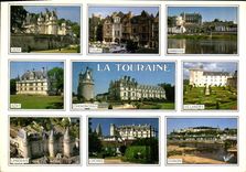 CPM La Touraine Usse Tours Amboise Azay Chenonceau Villandry Langeais Loches Chinon 