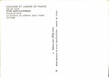 CPM Couleurs et Lumiere de France Val de Loire Azay le Rideau Indre et Loire Le Chateau se refletant