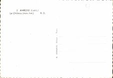 CPM Amboise I et L Le Chateau 