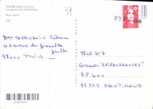 CPA Tours Indre et Loire Le square et la bibliotheque 