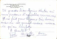 CPM Menton Les plages de Carnoles et la Ville vues du Cap Martin 